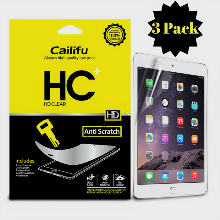 iPad Mini Cailifu HD 3 Pack Protective Film