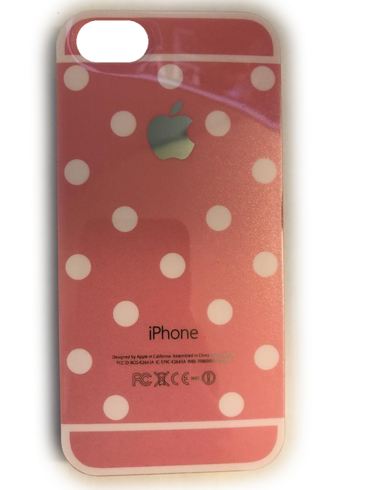 Pink iPhone 5 Case White Polka Dots