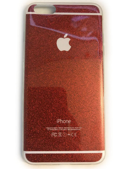 iPhone 6 Plus Red Glitter Case