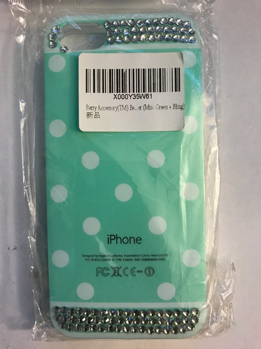 iPhone 5 Case Mint Polka Dot Case