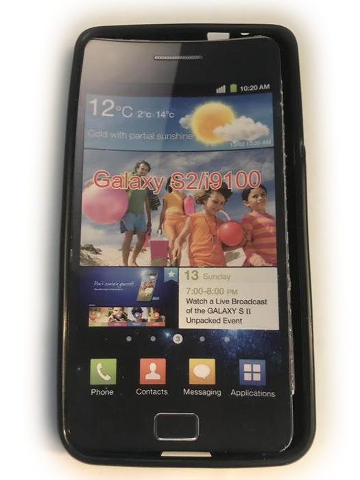 Samsung S2/i9100 Black Case