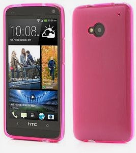 HTC One M7 TPU Pink Case