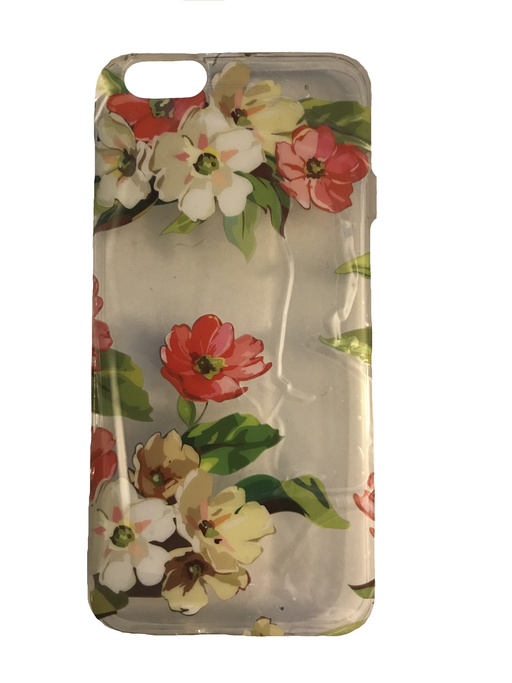 Clear Floral Print iPhone 6 Case