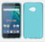 HTC M7 Transparent Blue TPU Case