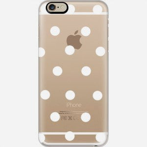 Gold iPhone 5s White Polka Dot Case