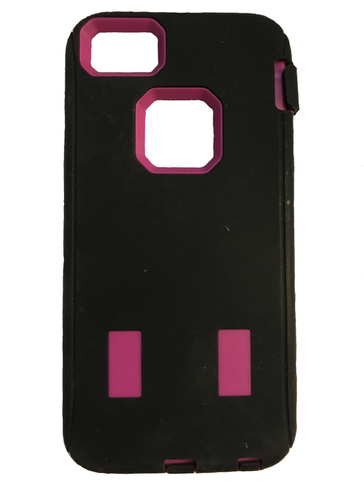 Black & Pink Hardshell iPhone 5 Cell Phone Case